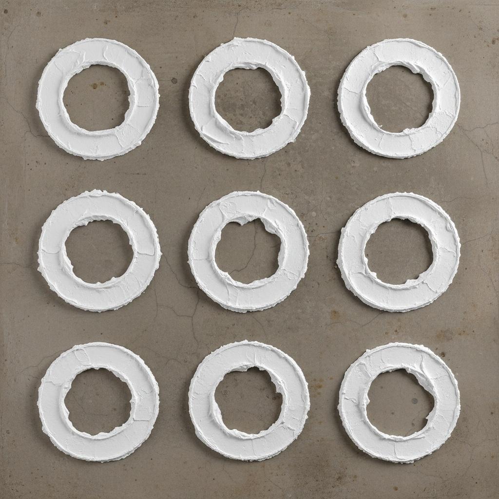 Monolithic Echoes In White: A Sculptural Study Of Rhythmic Organic Form — David Moreau
