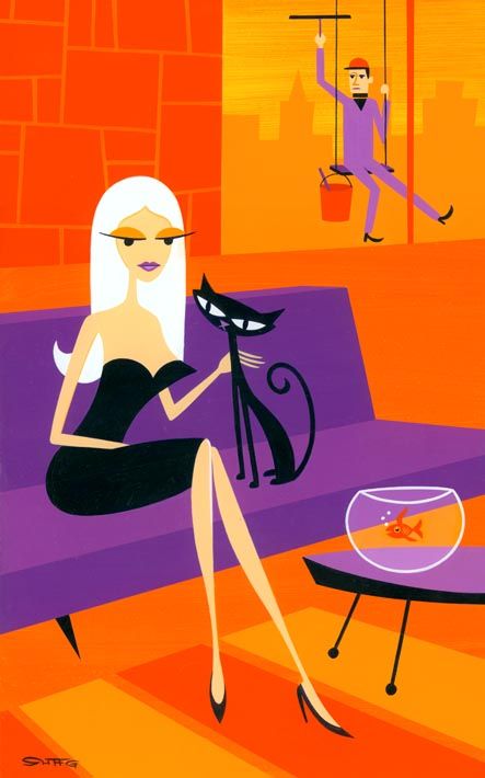 Peeping Trent — Josh Agle (shag)