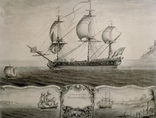 Views Of The Blandford Frigate On The Passage To The West Indies And Trading On The Coast Of Africa — Nicholas Pocock