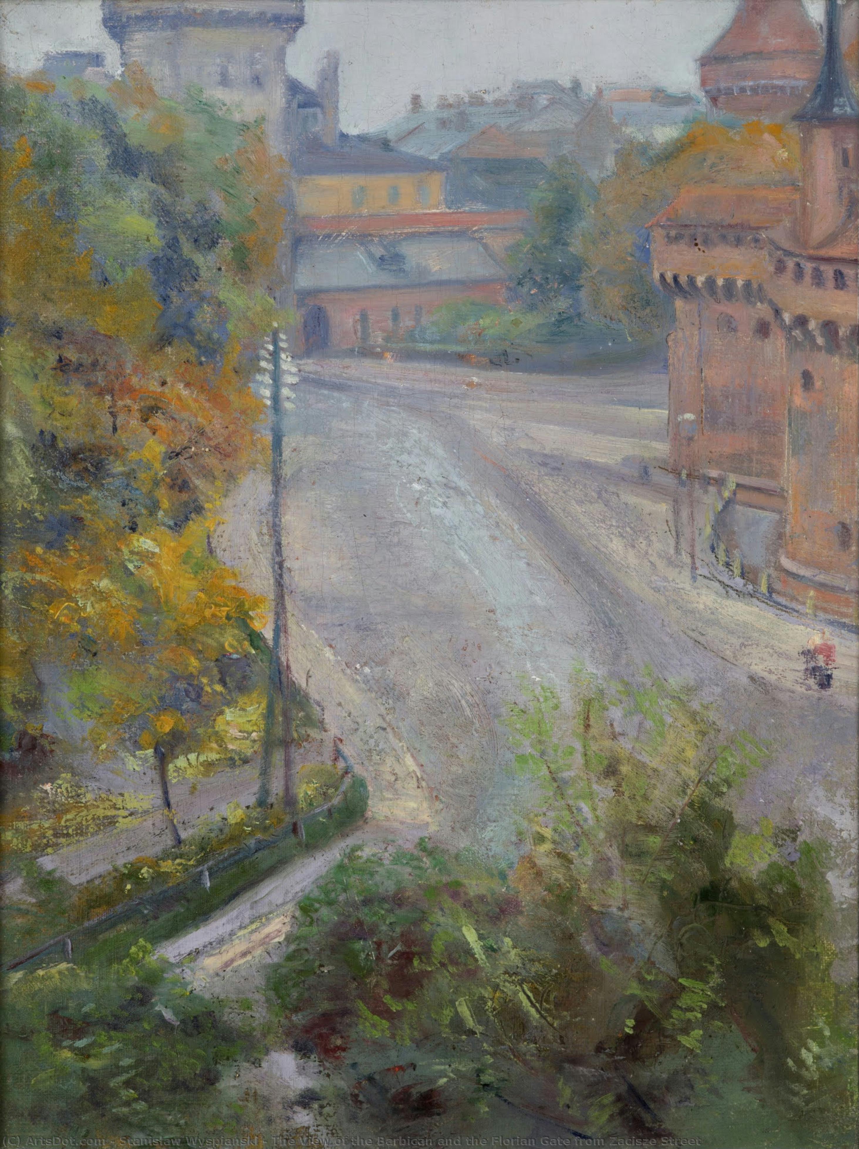 The View Of The Barbican And The Florian Gate From Zacisze Street — Stanislav Visjanski
