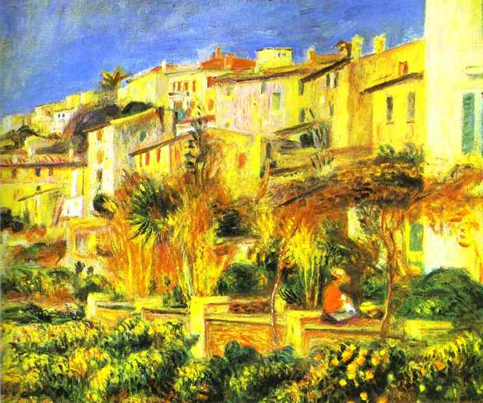 Terrace At Cagnes — Pierre-auguste Renoir