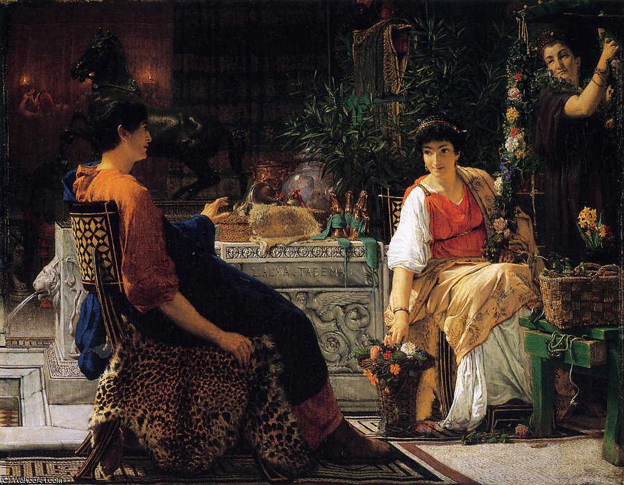 Preparations For The Festivities — Lourens Alma Tadema