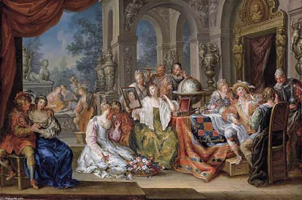 Allegory Of Five Senses — Johann Georg Platzer