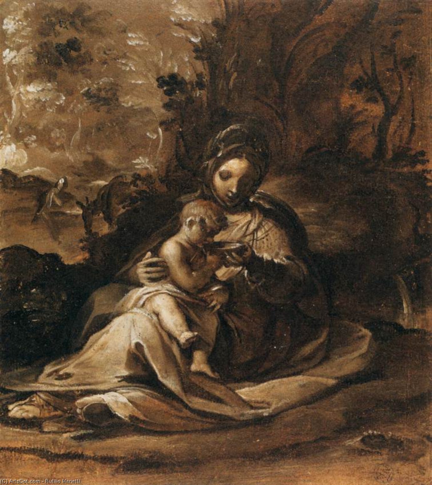 The Rest On The Flight Into Egypt — Rutilio Manetti