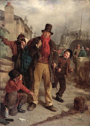An Irish Emigrant Landing At Liverpool — Erskine Nicol