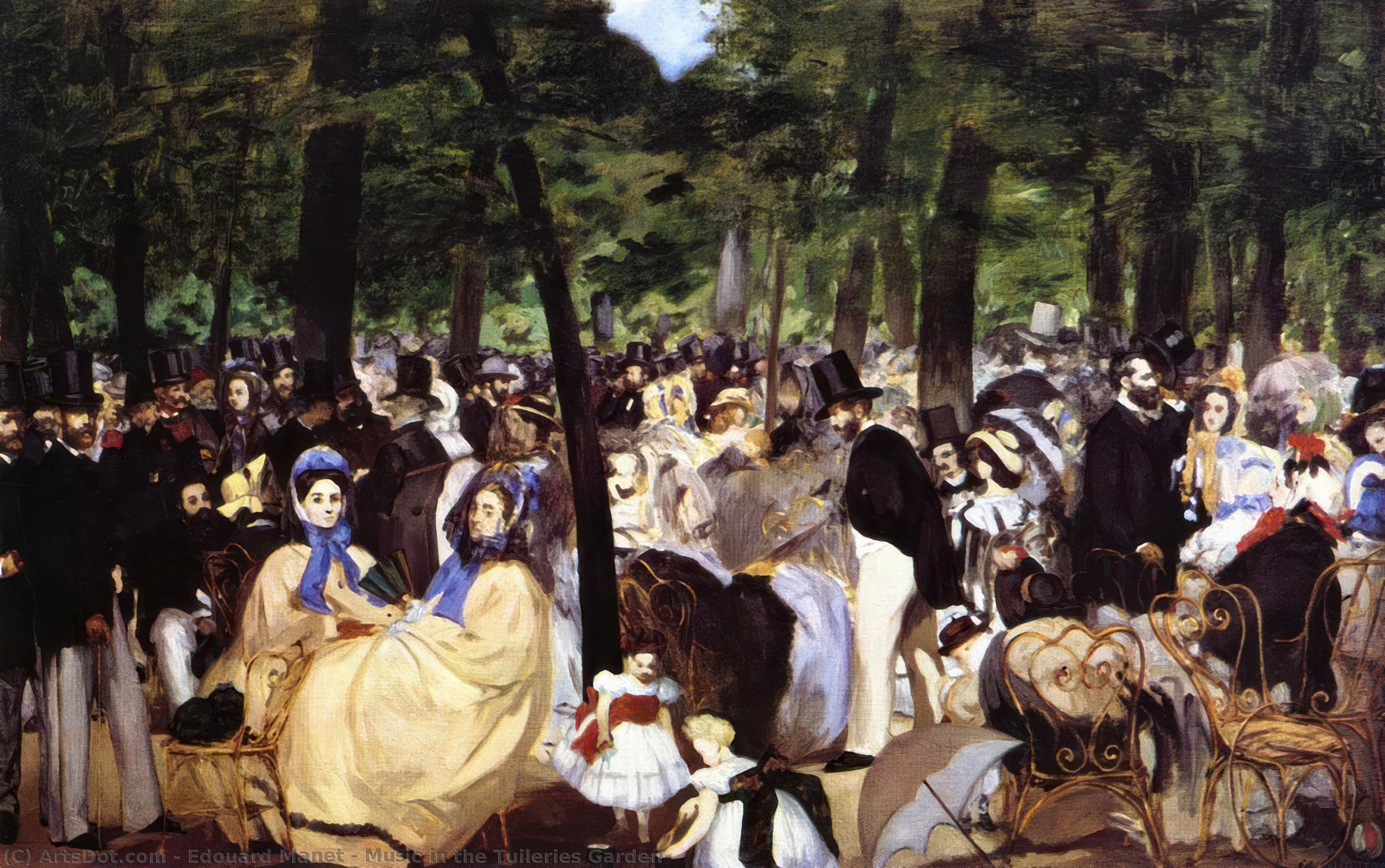 Music In The Tuileries Garden — Édouard Manet
