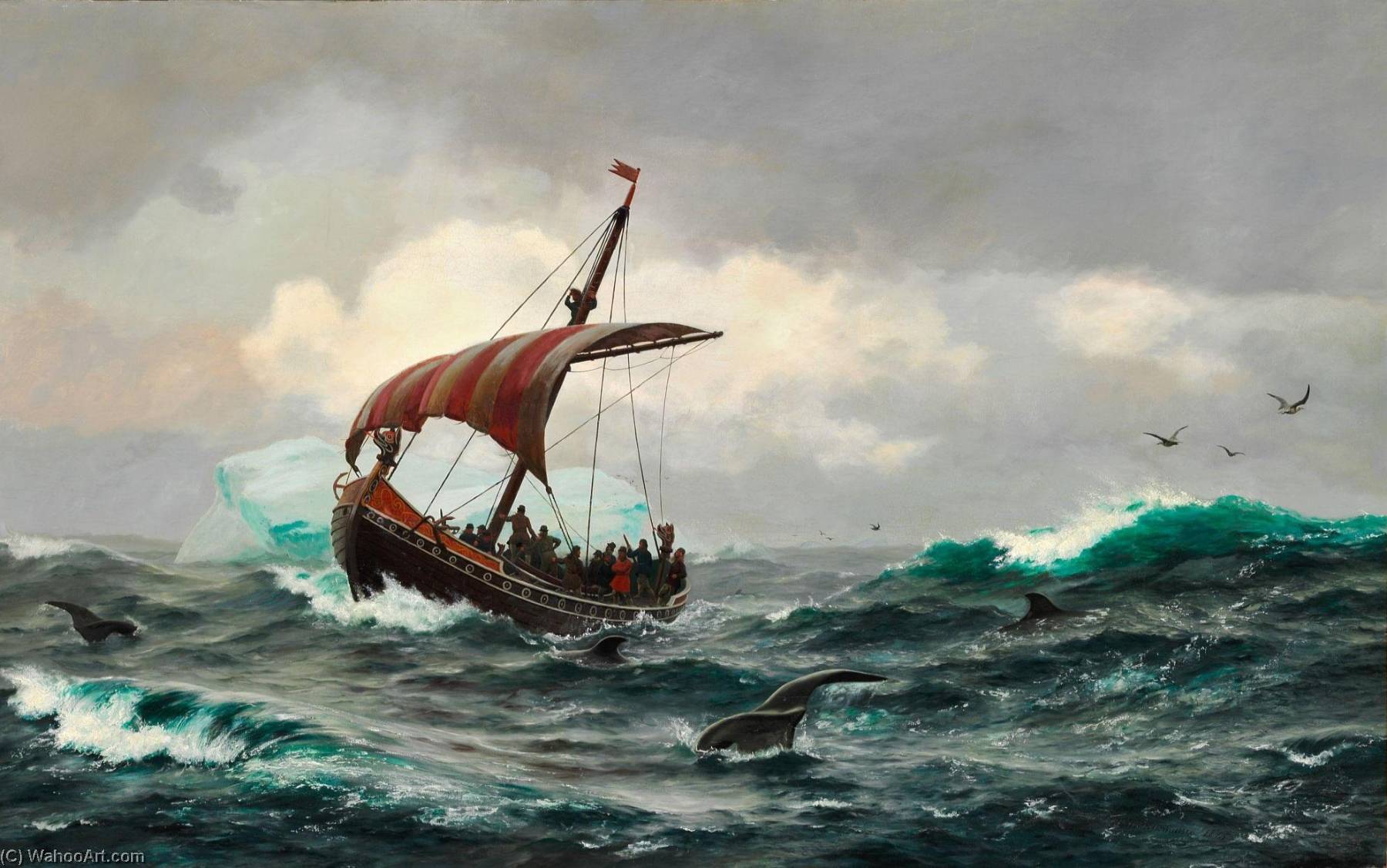 Summer In The Greenland Coast Circa Year 1000 — Jens Erik Carl Rasmussen