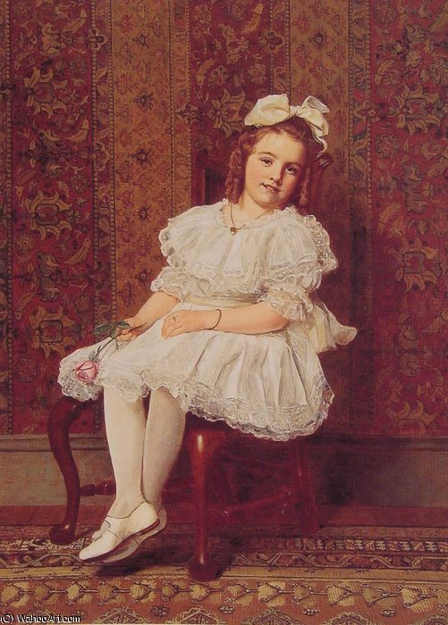 Portrait Of Miss Gibson — John George Brown