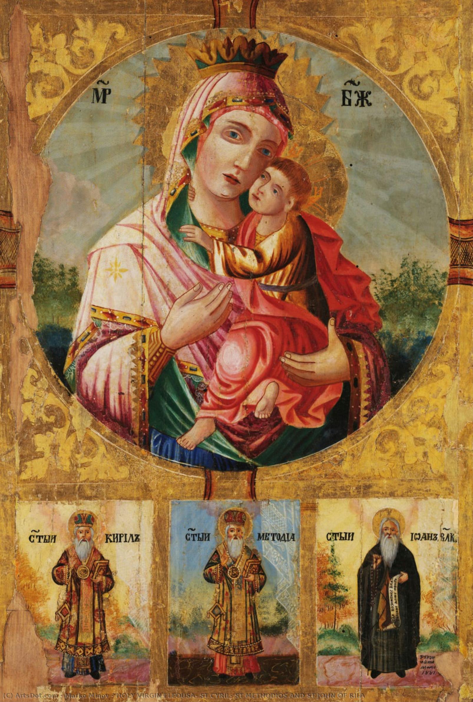 Holy Virgin Eleousa, St Cyril, St Methodios And St John Of Rila — Marko Minov