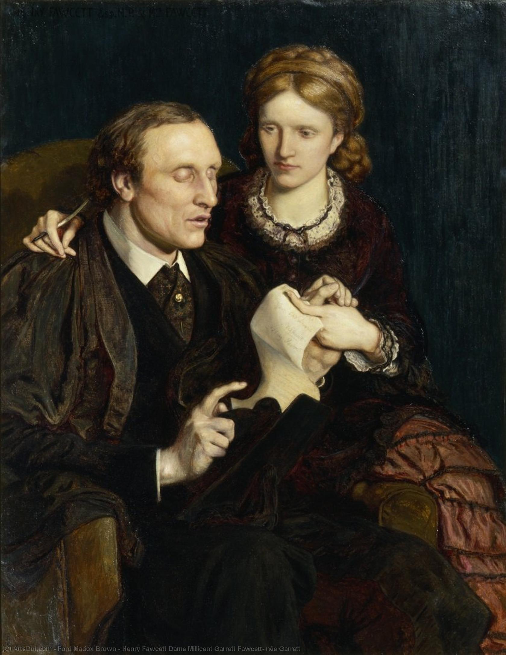 Henry Fawcett Dame Millicent Garrett Fawcett, Née Garrett — Ford Madox Brown