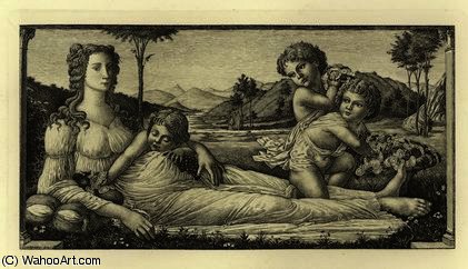 Venus Reclining With Cupid — Sandro Botticelli