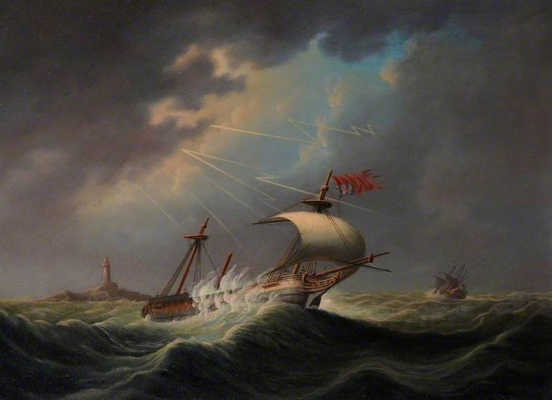 The Loss Of A Merchantman (panel 2 Of 3) — Francis Hustwick