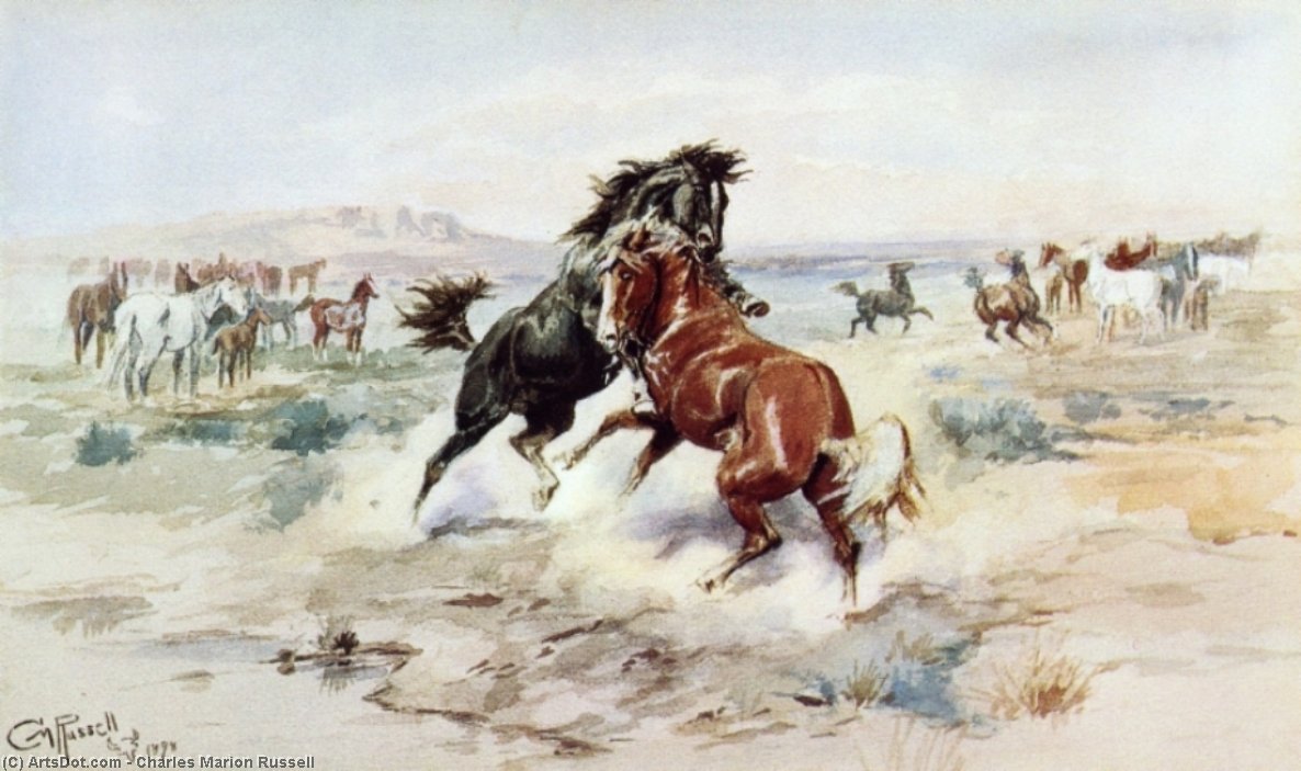 The Challenge, -2 — Charles Marion Russell