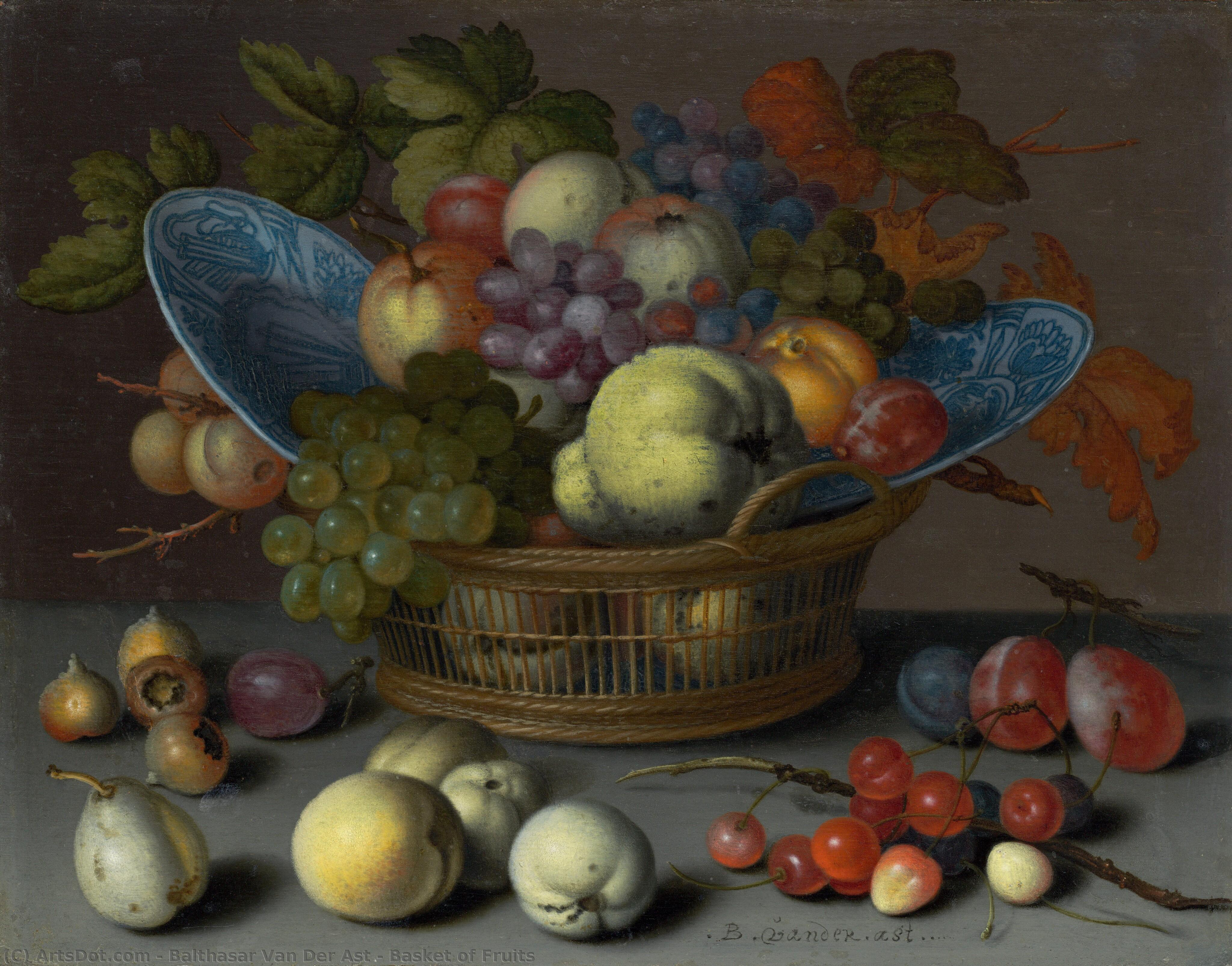 Basket Of Fruits — Balthasar Van Der Ast