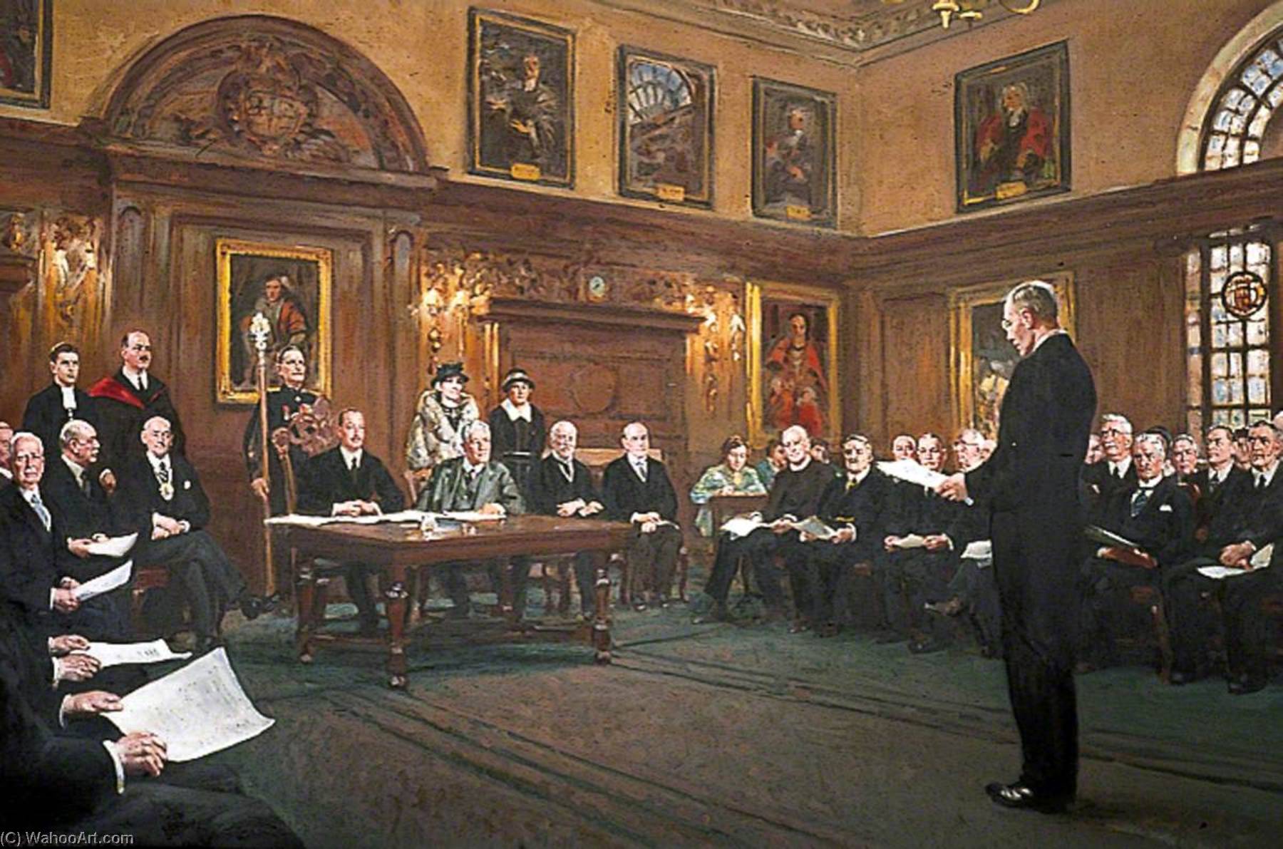 Hrh Henry Duke Of Gloucester Receiving His Charge As President, 14 April 1937 — Alfred Egerton Cooper