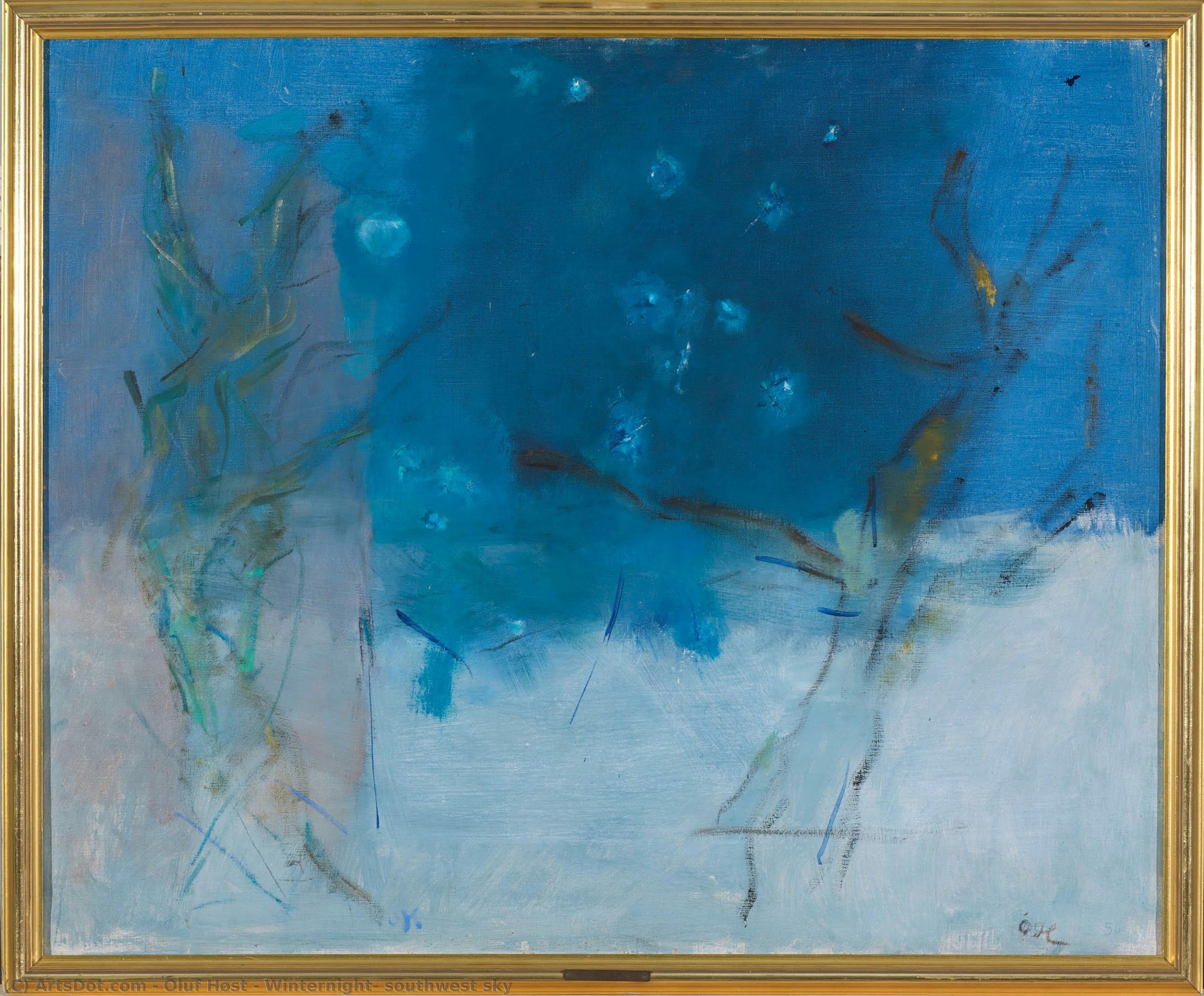 Winternight, Southwest Sky — Oluf Høst