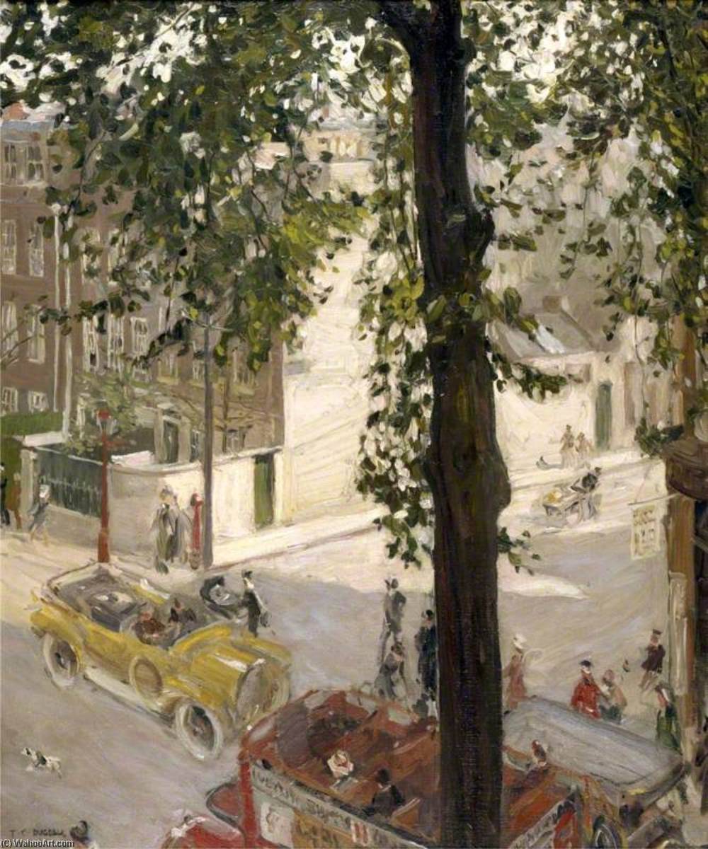 A Street Scene In Chelsea, London — Thomas Cantrell Dugdale