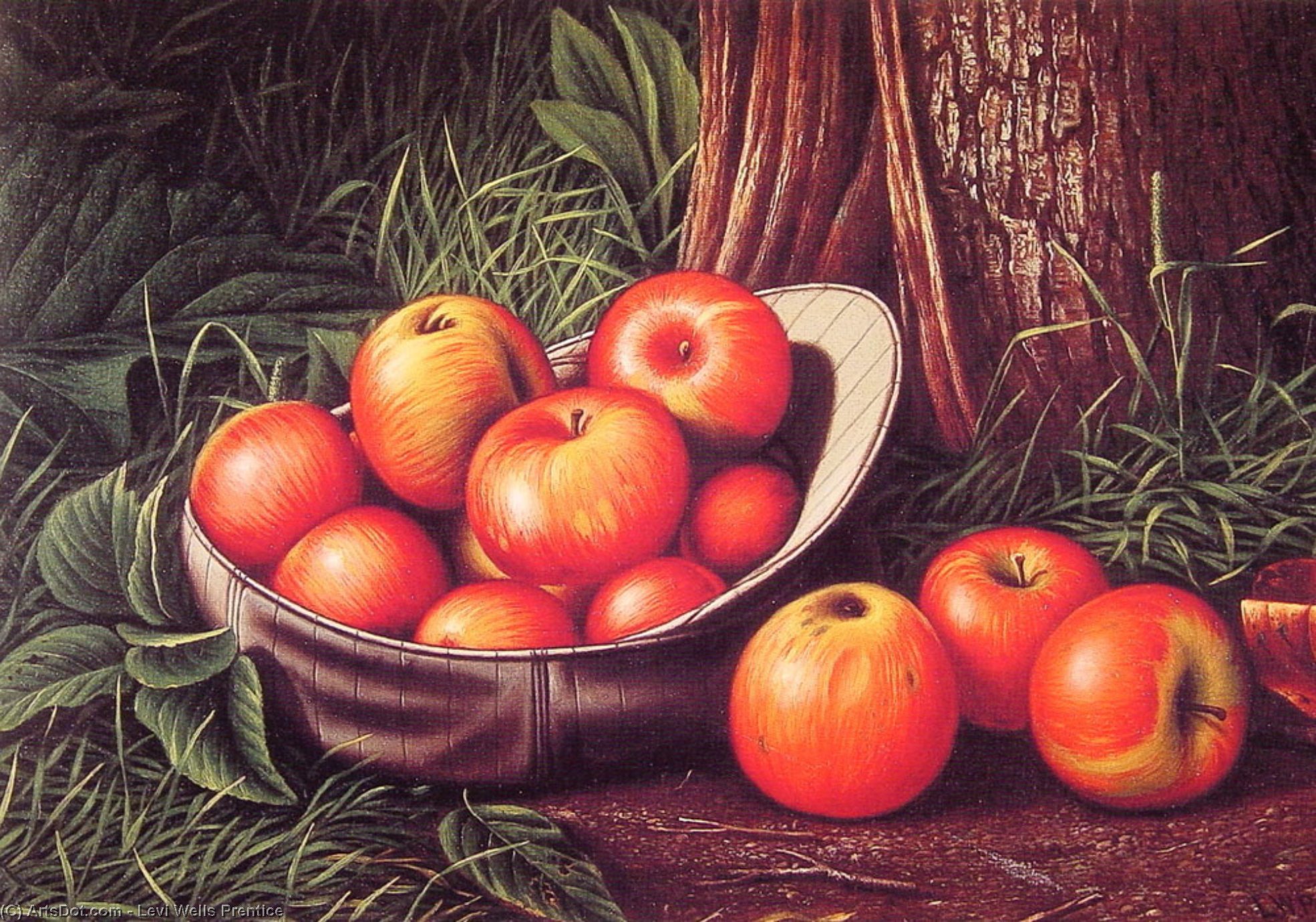 Still Life Of Apples In A Giants Cap — リーヴァイ・ウェルズ・プレンティス