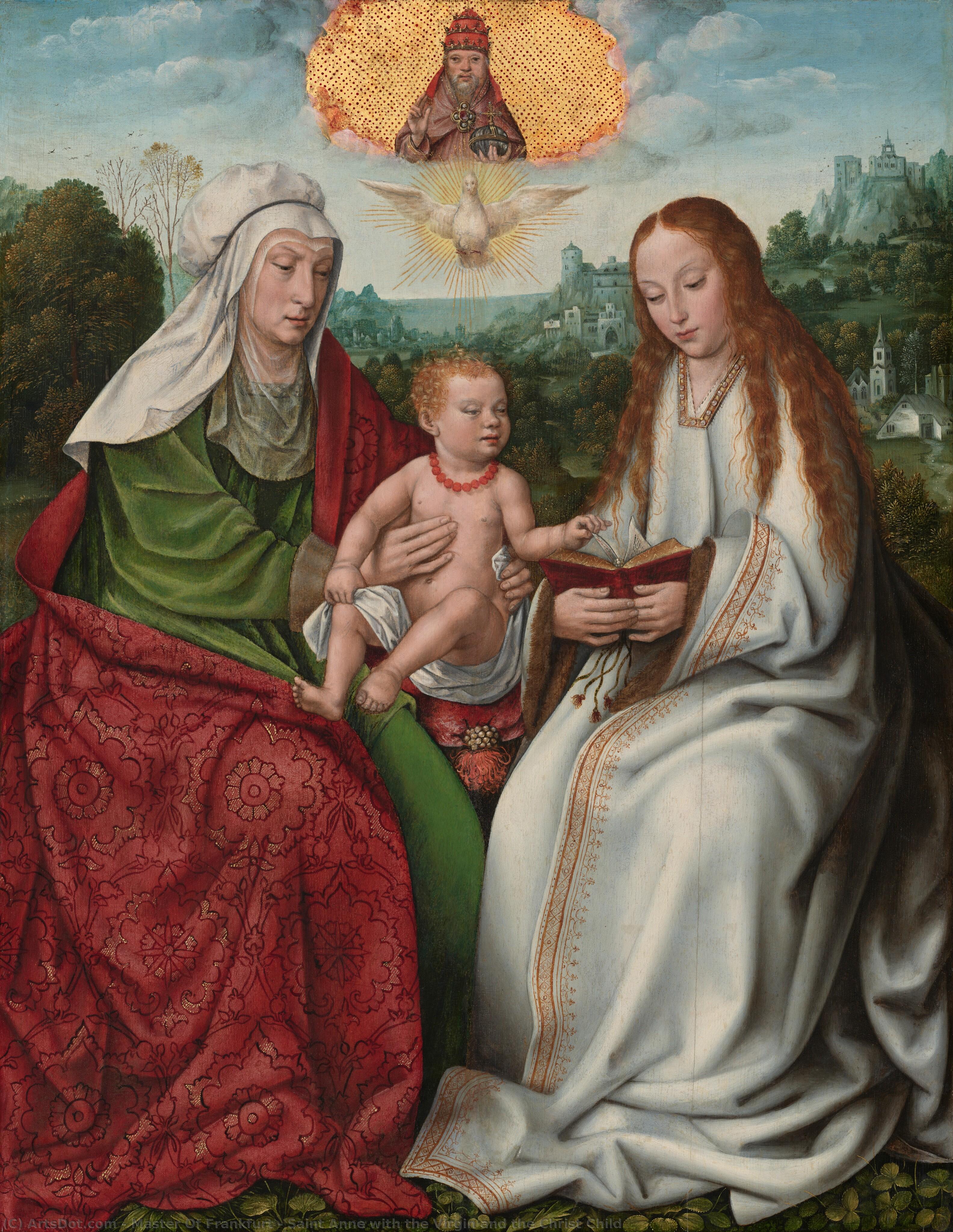 Saint Anne With The Virgin And The Christ Child — Master Of Frankfurt