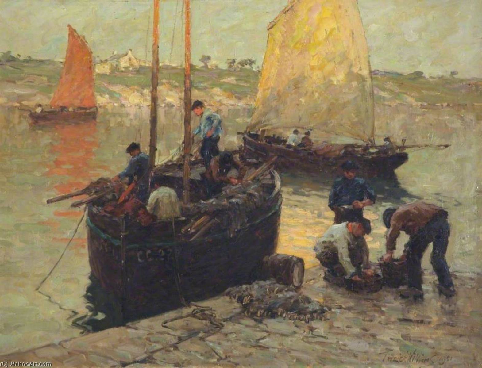 Evening, Concarneau — Terrick John Williams