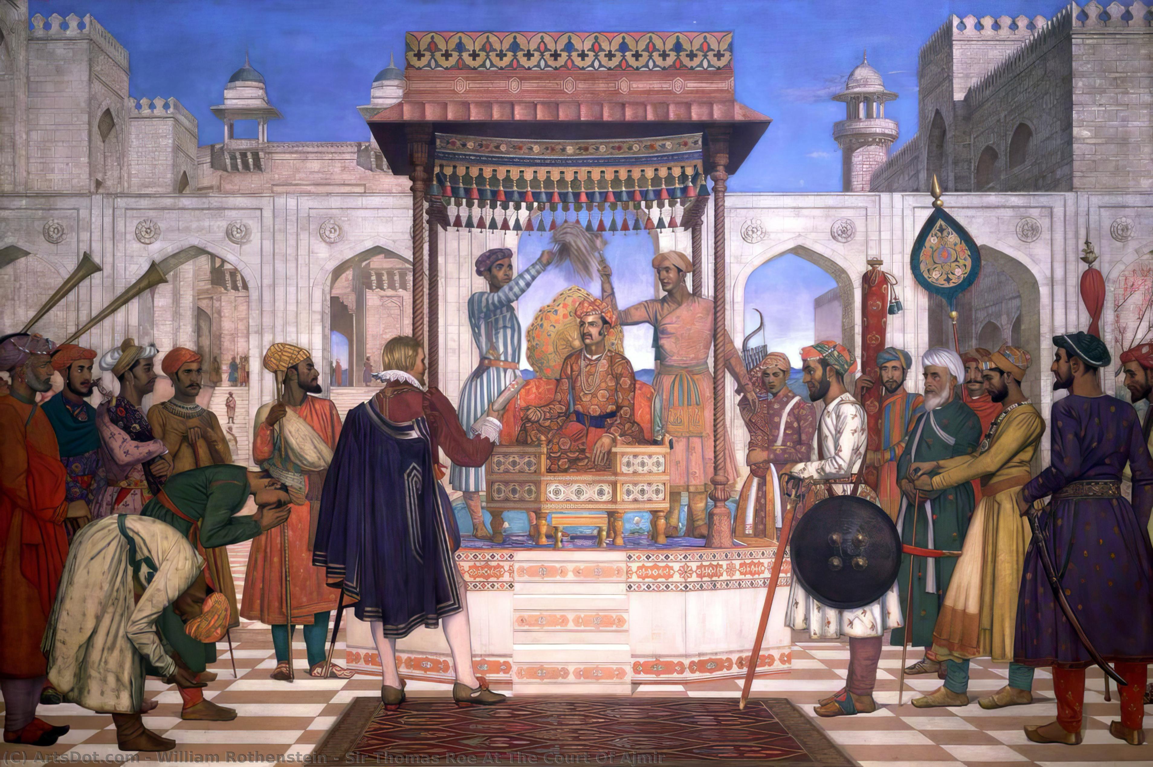 Sir Thomas Roe At The Court Of Ajmir — Sir Vilijam Rotštajn