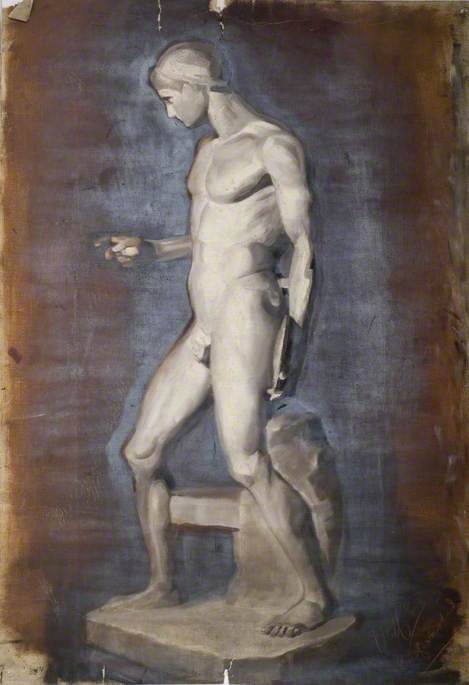 Oil Study Of A Sculptured Figure — Robert Ernest Mceune