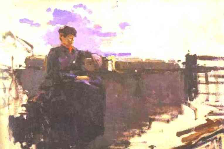 On The Road. Study — Konstantin Alexeievitch Korovin