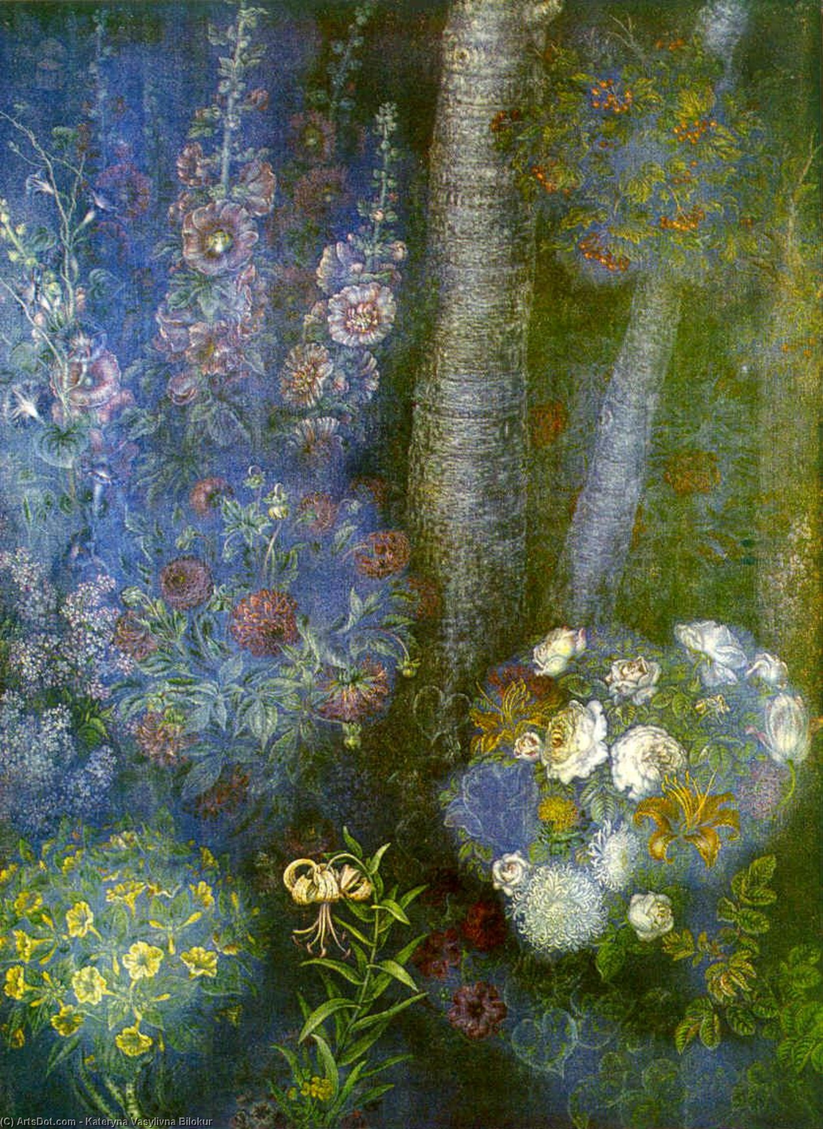 Dahlias — Kateryna Vasylivna Bilokur