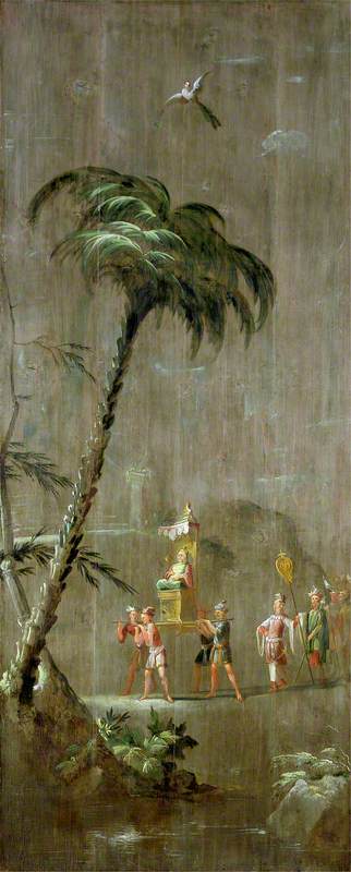 A Chinese Dignitary Seated On A Throne — Robert Robinson