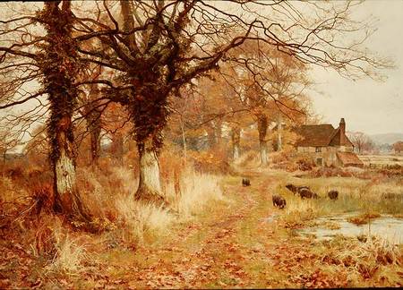 A Scene At Brockham — Edward Wilkins Waite