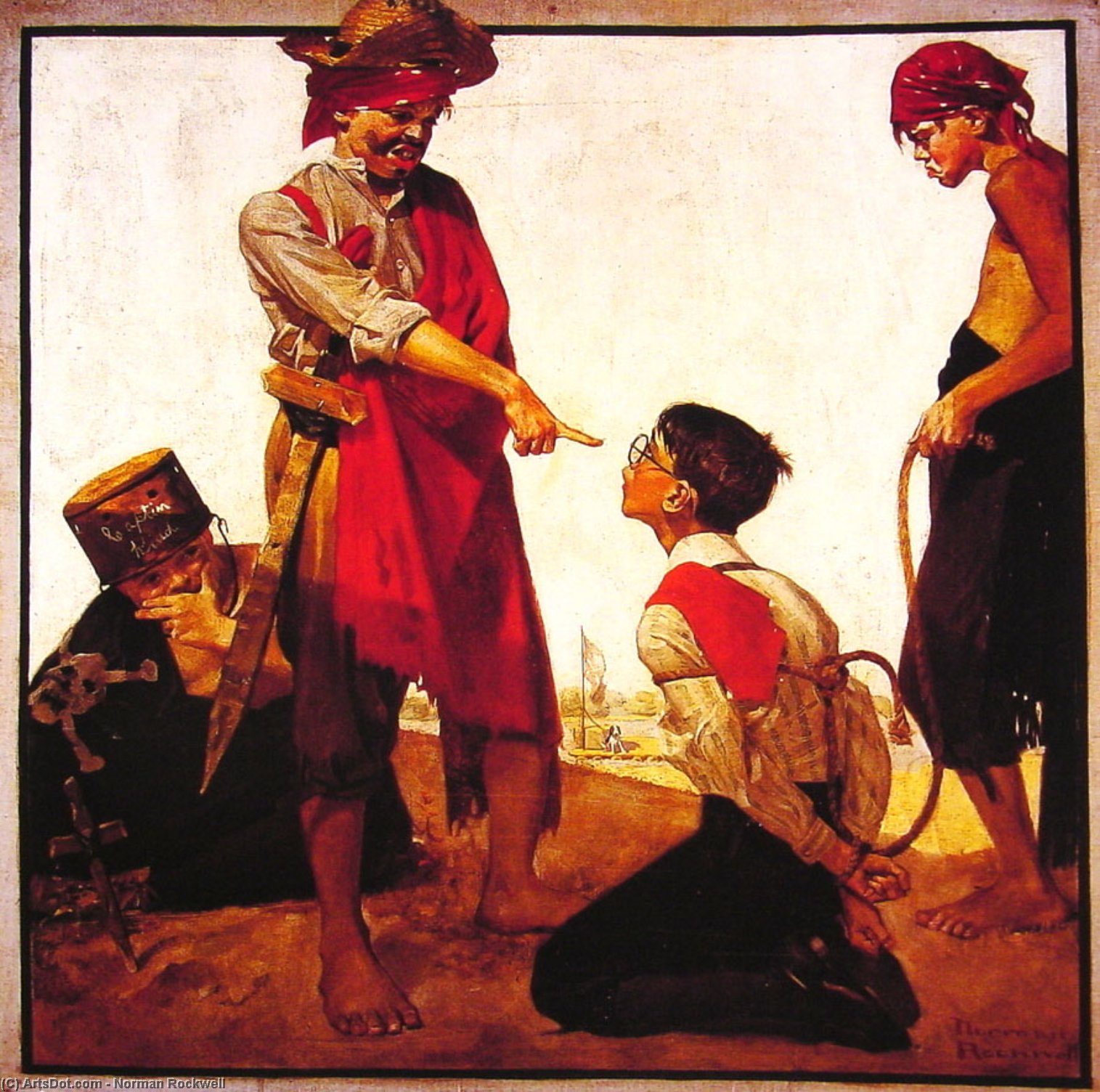 Cousin Reginald Plays Pirate — Norman Rockwell