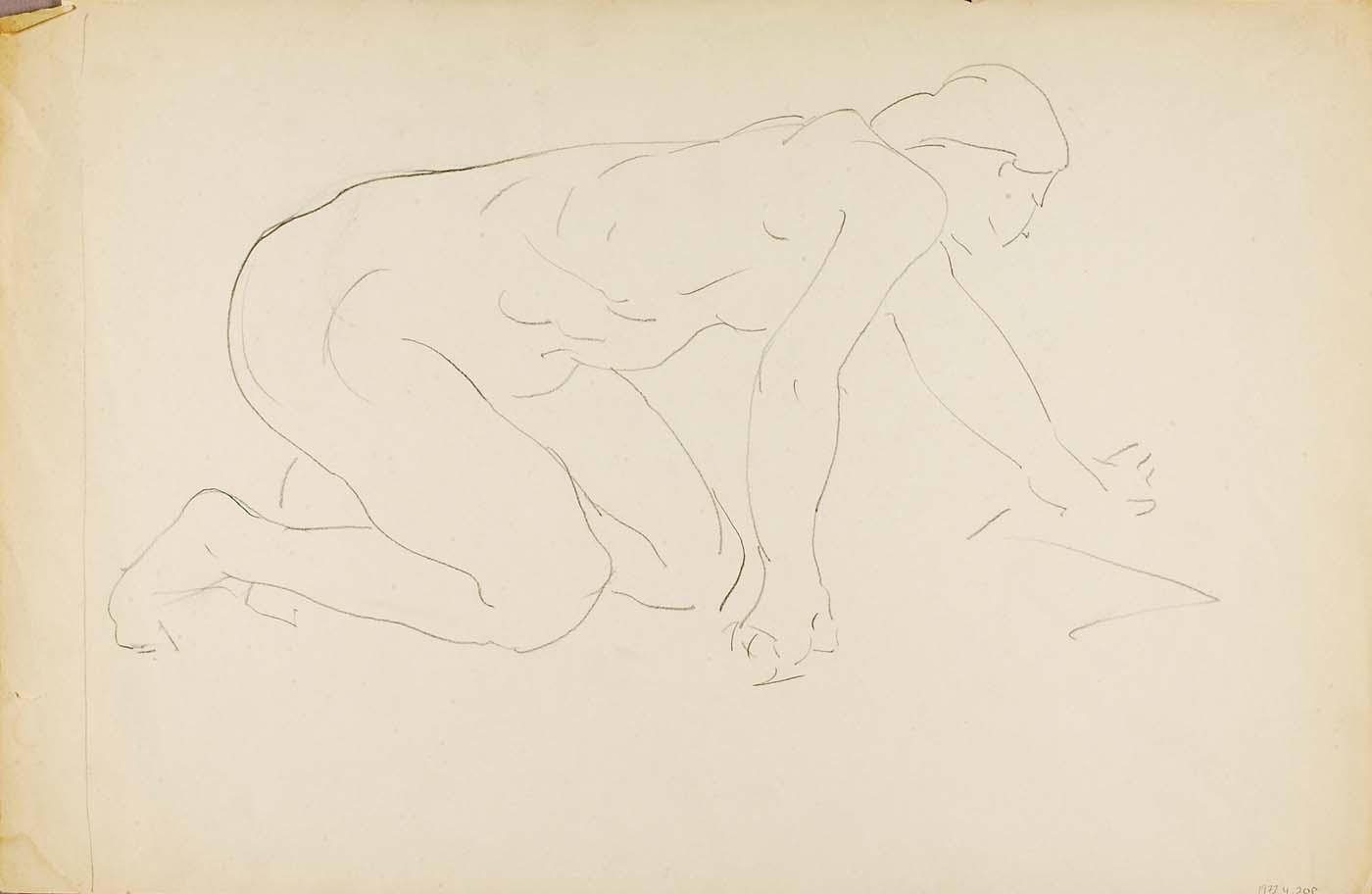 Crawling Nude — Alfred Henry Maurer