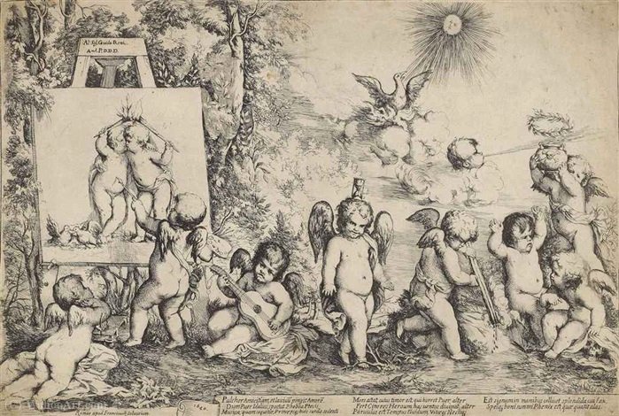 Allegory With Cupid And Putti — Giovanni Andrea Podesta