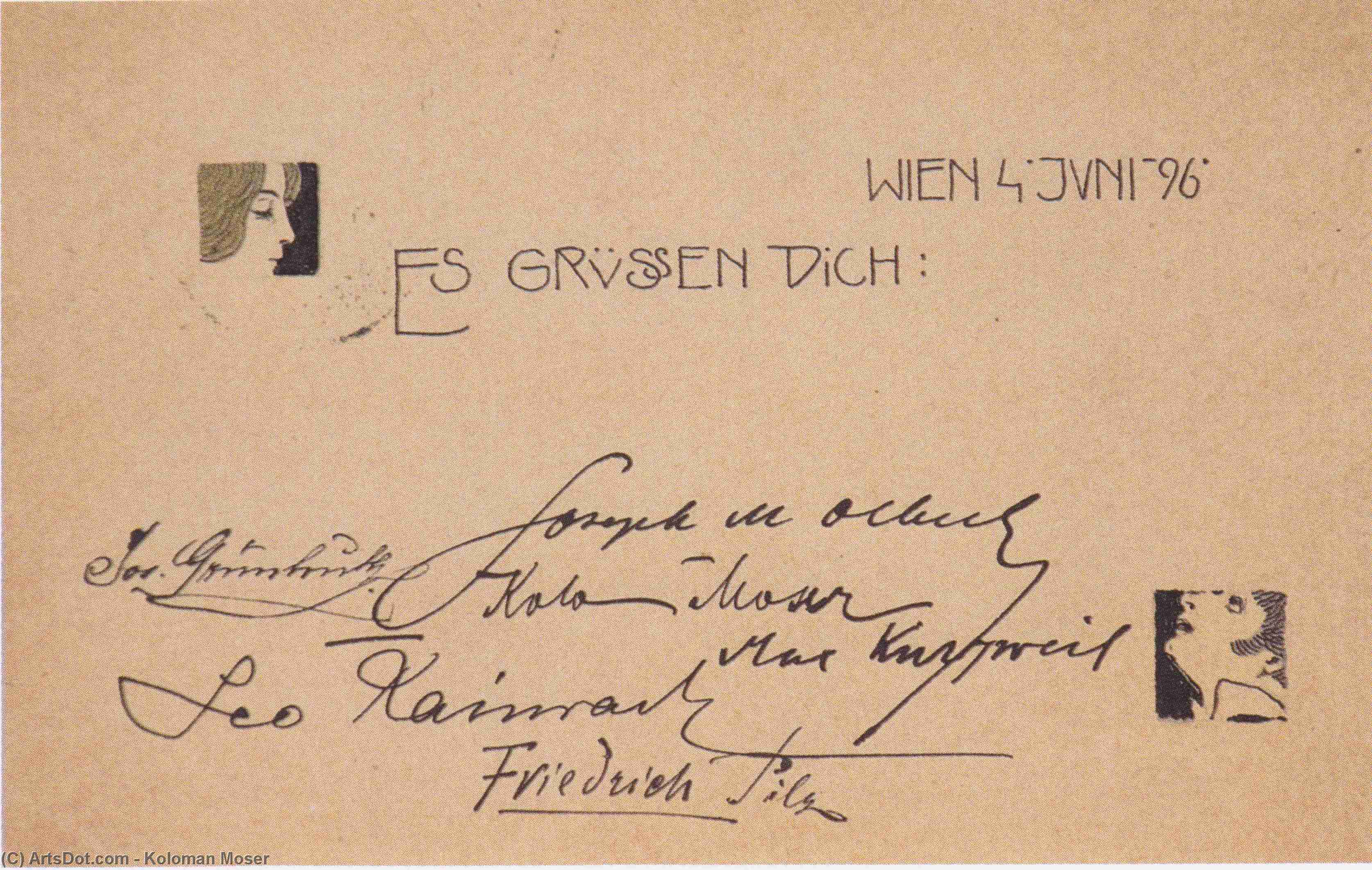 Square Vignette — Koloman Moser