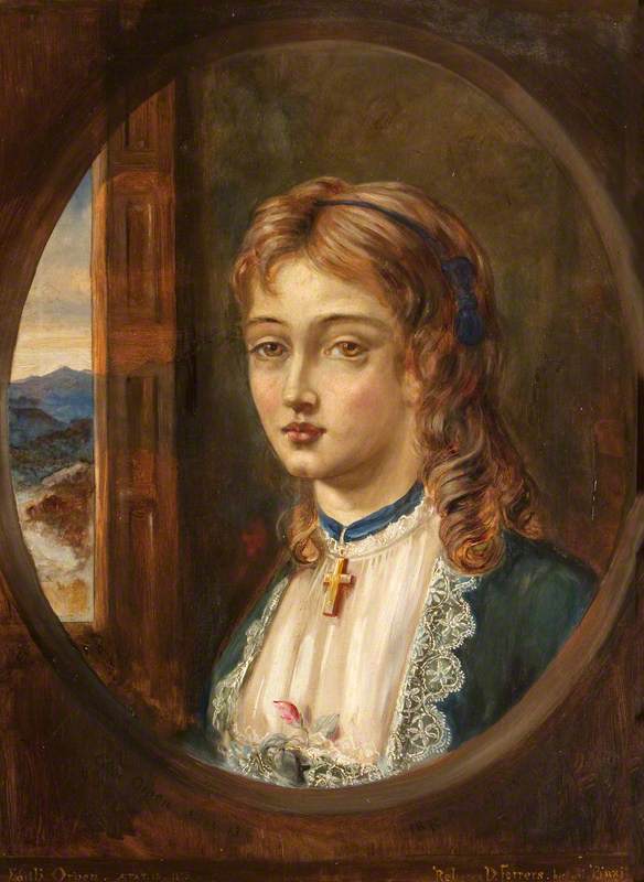 Edith Frances Rosamond Orpen (1859 1860–1939), Aged 13 (later Mrs Charles Frederick Carlos Clarke) — Rebecca Dulcibella Orpen