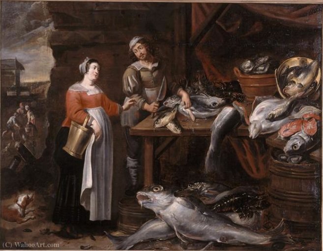 A Fishmonger — Alexander Adriaenssen