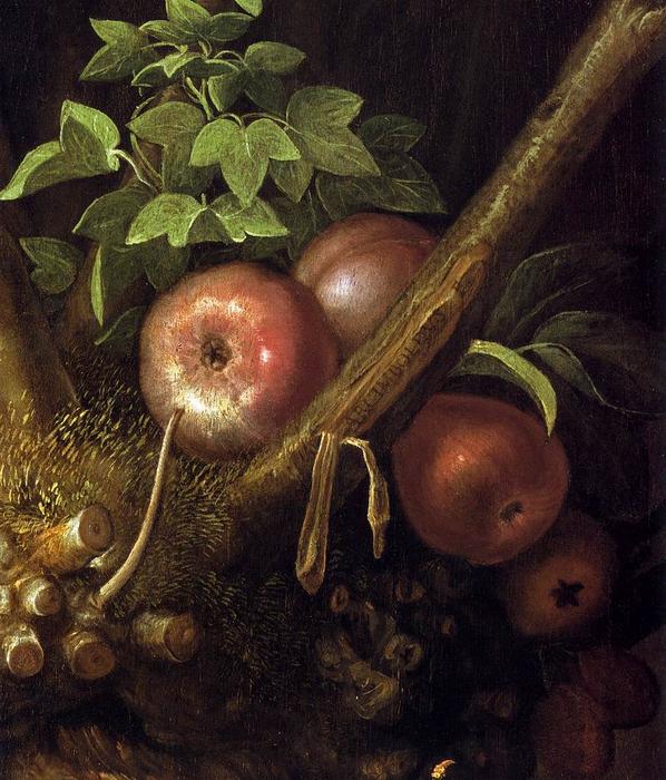 The Four Seasons In One Head (detail) — Giuseppe Arcimboldo