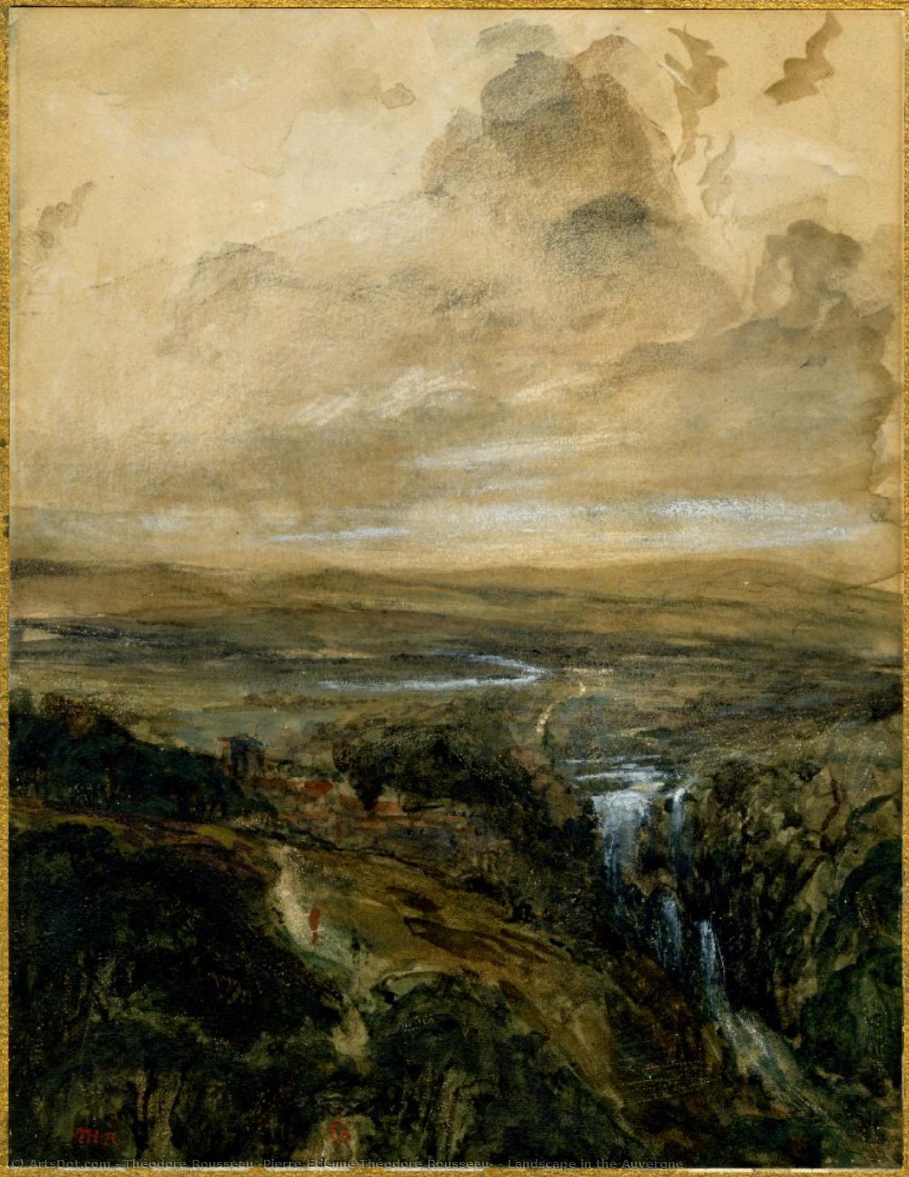 Landscape In The Auvergne — Théodore Rousseau