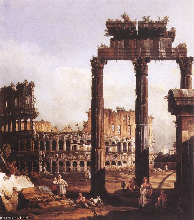 Italy - Capriccio With The Colosseum — Bernardo Bellotto