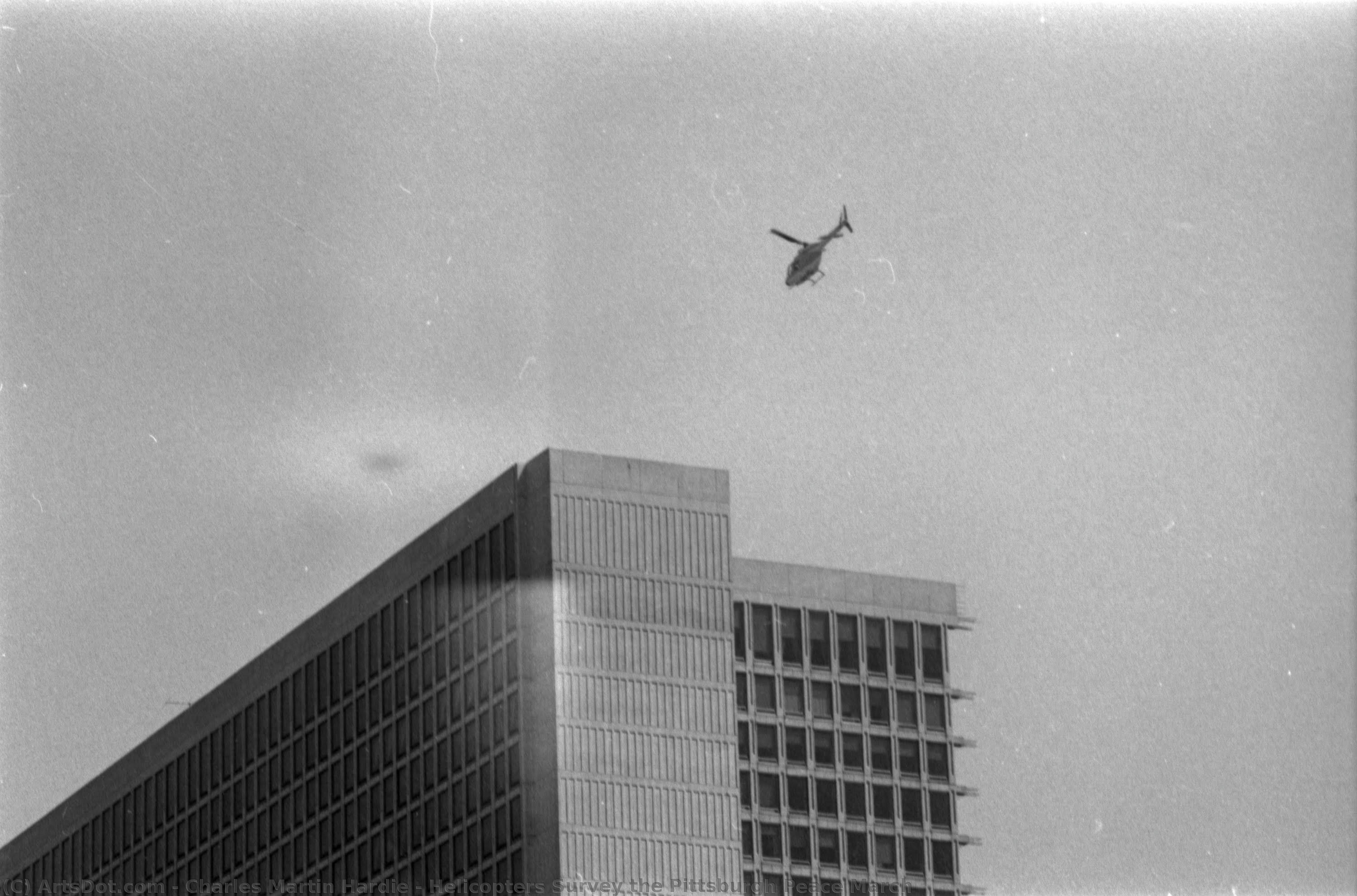 Helicopters Survey The Pittsburgh Peace March — Charles Martin Hardie
