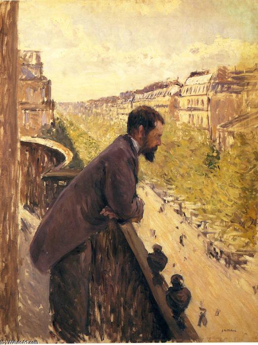 Man On A Balcony — Gustave Caillebotte