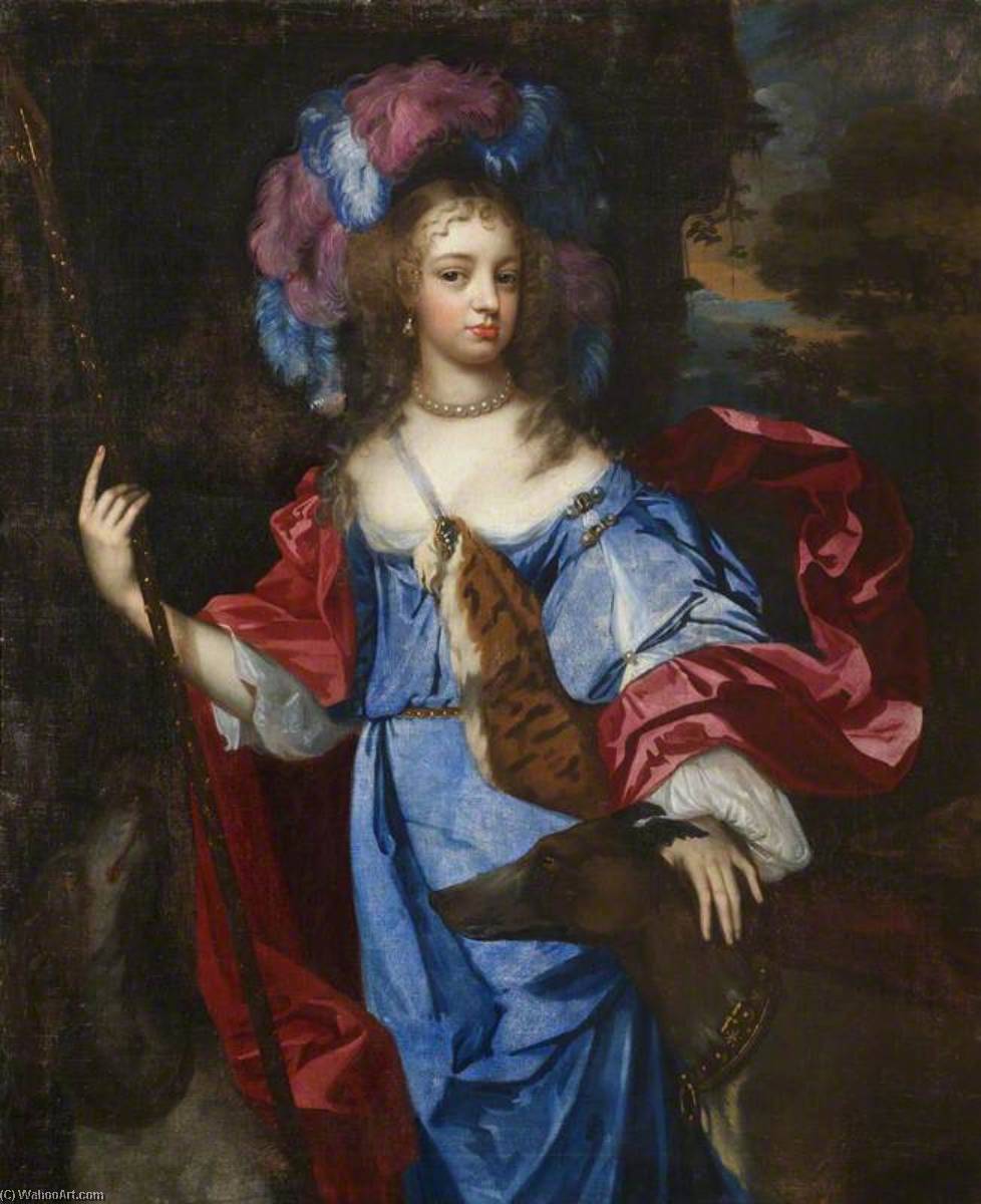 Elizabeth Cornwallis (d.1708), Mrs Edward Allen, As Diana The Huntress — Jacob Huysmans
