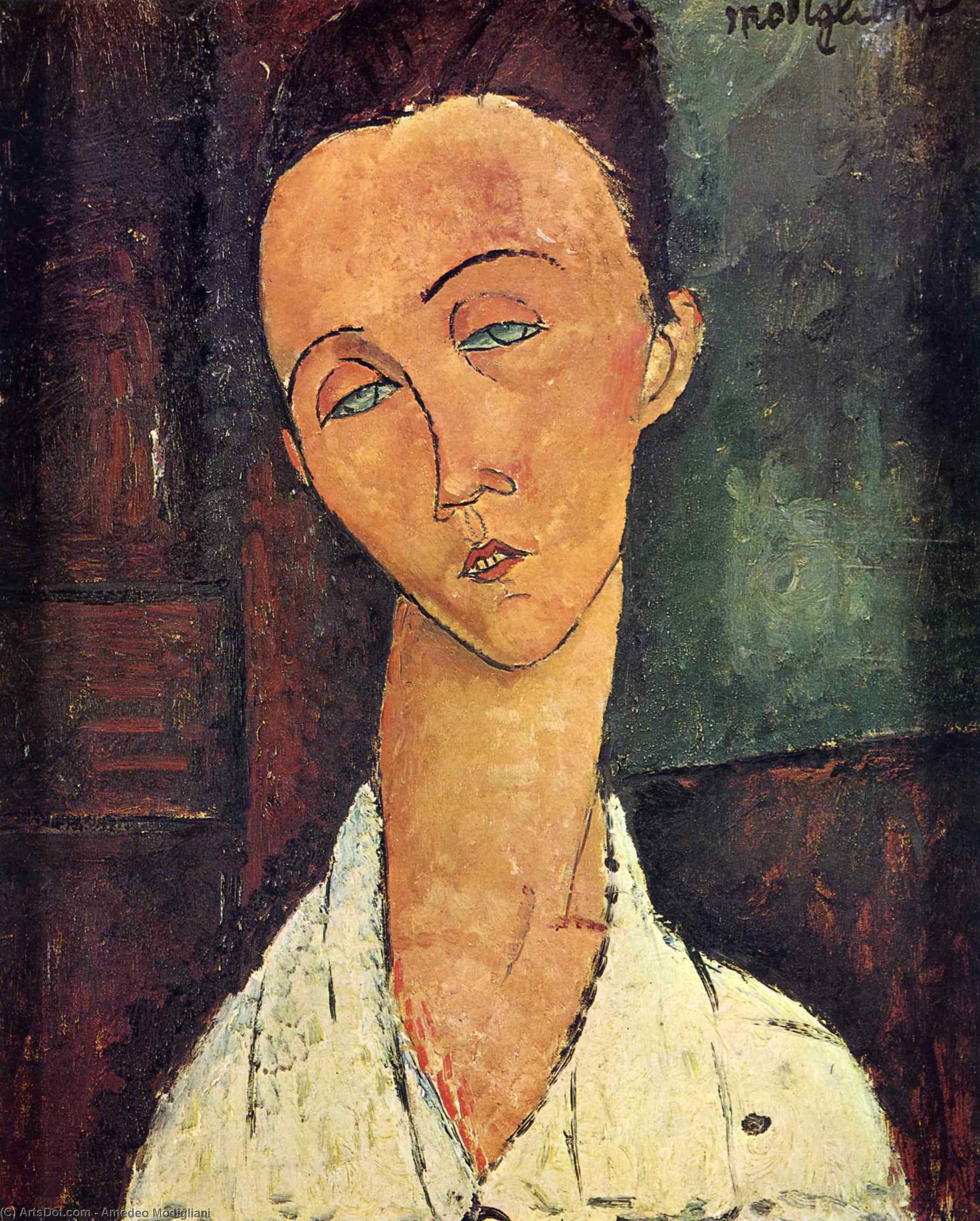 Portrait Of Lunia Czechowska — Amedeo Clemente Modigliani