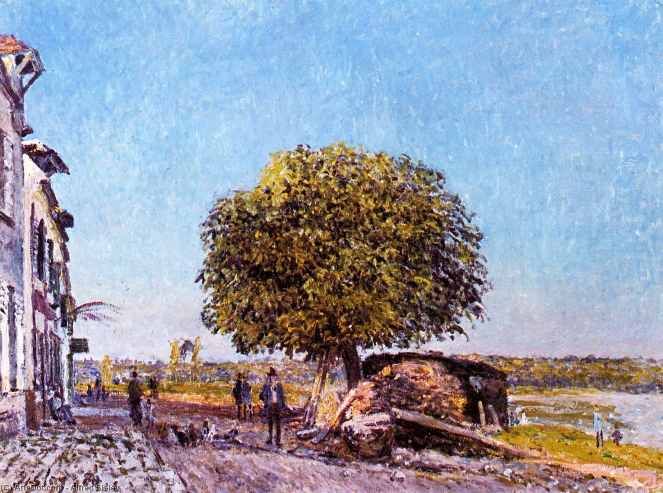 Chestnut Tree At Saint Mammes — Alfred Sisley