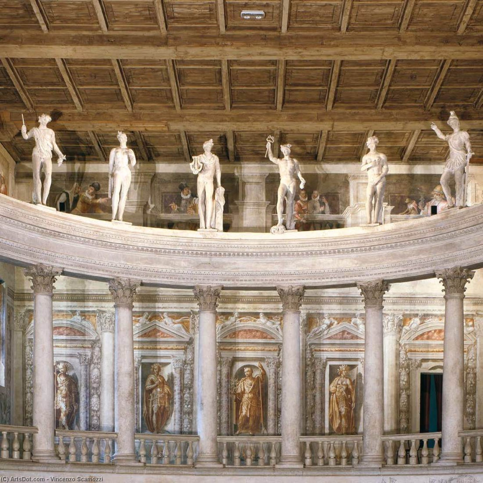 Interior (detail) — Vincenzo Scamozzi