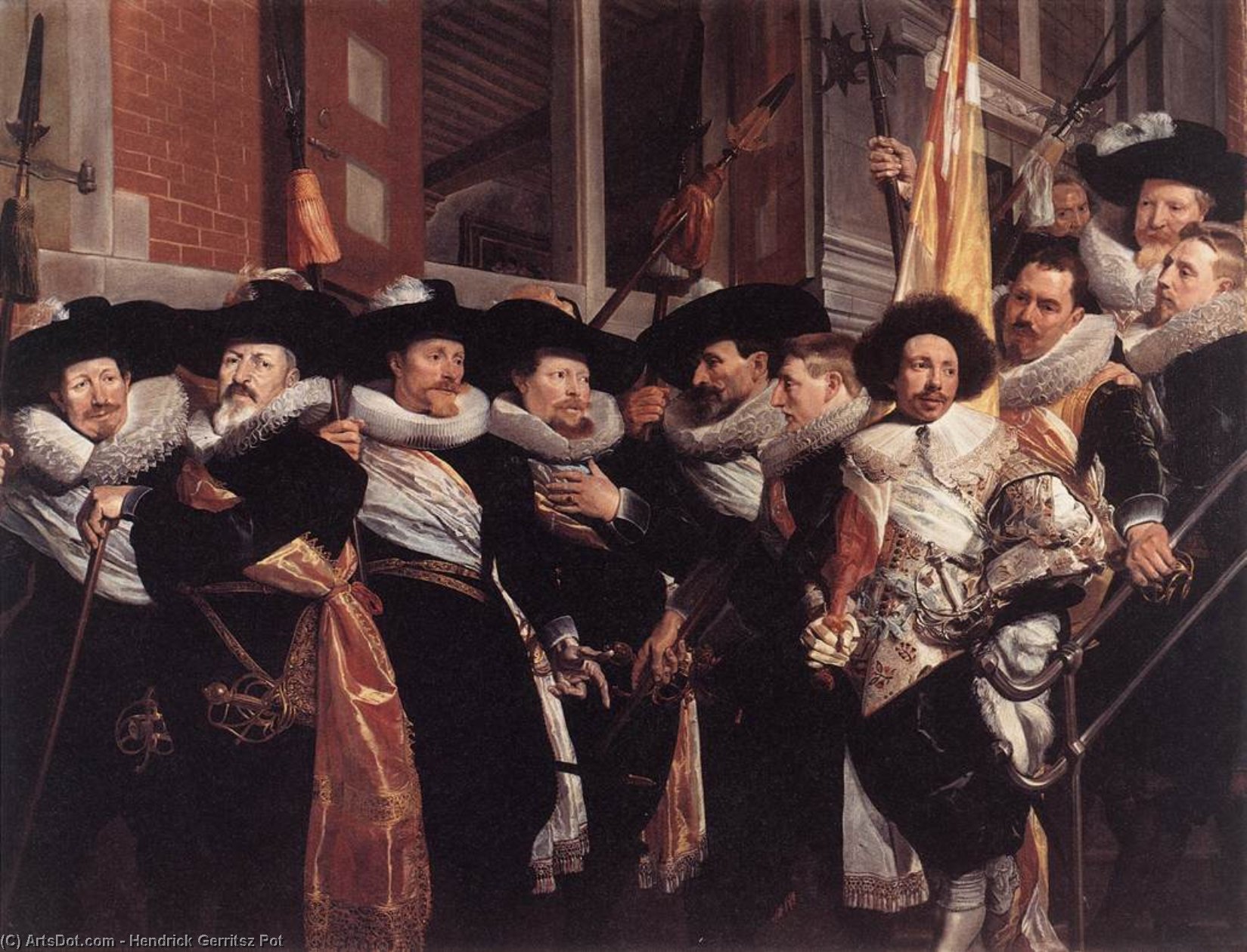 Officers Of The Civic Guard Of St Adrian — Hendrick Gerritsz Pot