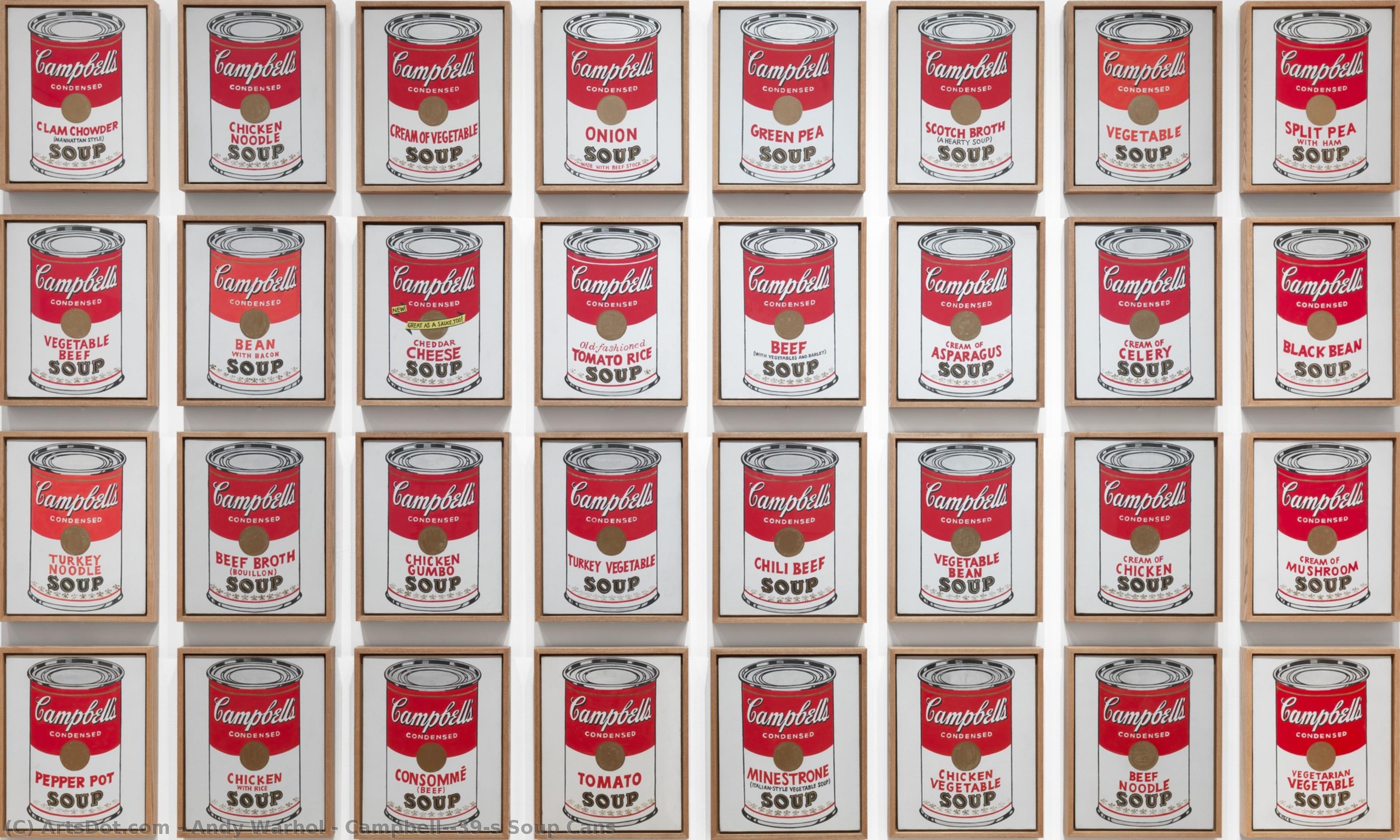 Campbell’s Soup Cans (банкетные Консервы Campbell’s) — Энди Уорхол