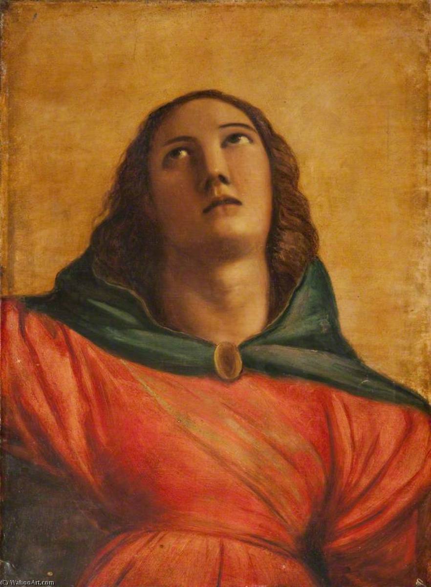 Head Of The Virgin (after Titian) — Joseph Arthur Palliser Severn