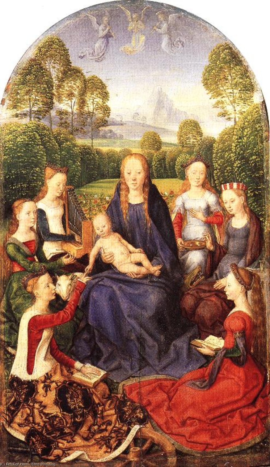Mystical Marriage Of St Catherine Of Alexandria — Memling, Hans