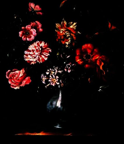 Flowers In A Blue And White Vase — Jacob Marrel
